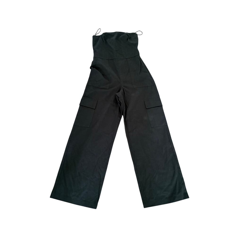 Le Lis Black Jumpsuit Sleeveless Glam Edgy Event Size Medium Capsult